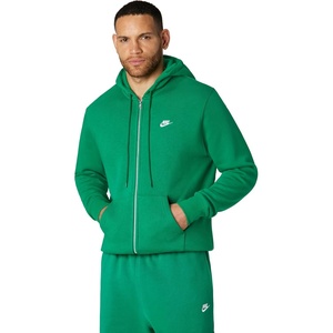 Nike Men’s Club Full-zip Fleece Hoodie(Malachite/Malachite/White)