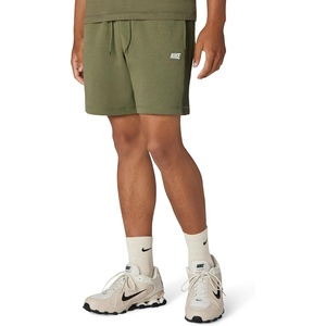 Nike Men’s Club Varsity Shorts(Medium Olive/Cargo Khaki/White)