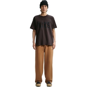 Nike Men’s Sportswear Club Fleece Bungee Pants(Ale Brown/Ale Brown/White)