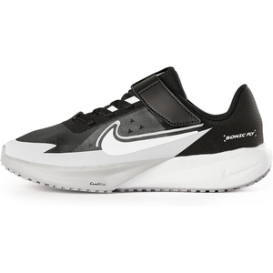 Nike Unisex Kids’ Sonic Fly Running Shoes – Boys and Girls Sneakers(Black/White/Wolf Grey)