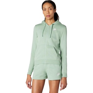 Nike Women’s Sportswear Club Fleece Full-Zip Hoodie(Steam/White)