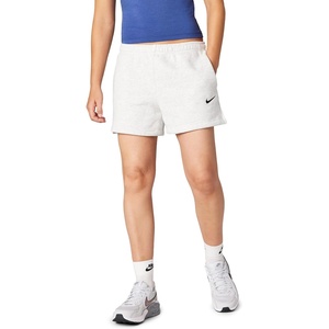 Nike Women’s Studio Fleece Mid-Rise 4″ Shorts(Birch Heather/Black)