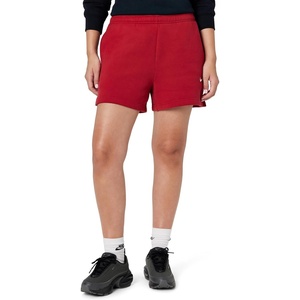 Nike Women’s Studio Fleece Mid-Rise 4″ Shorts(Tough Red/Sail)