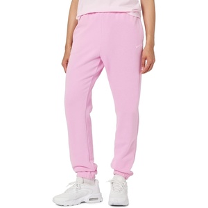 Nike Women’s Studio Fleece Mid-Rise Cuff Pants(Pink Rise/Sail)