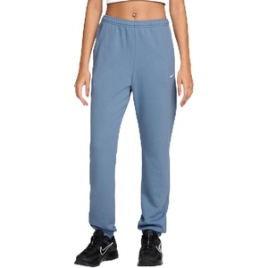 Nike Women’s Studio Fleece Mid-Rise Cuff Pants(Work Blue/Sail)