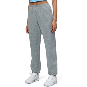 Nike Women’s Studio Fleece Sport Therma-FIT Mid-Rise Pants(Smoke Grey/Heather/White)