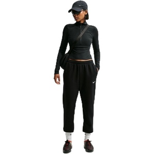 Nike Women’s Studio Fleece Standard Jogger(Total Black/Sail)