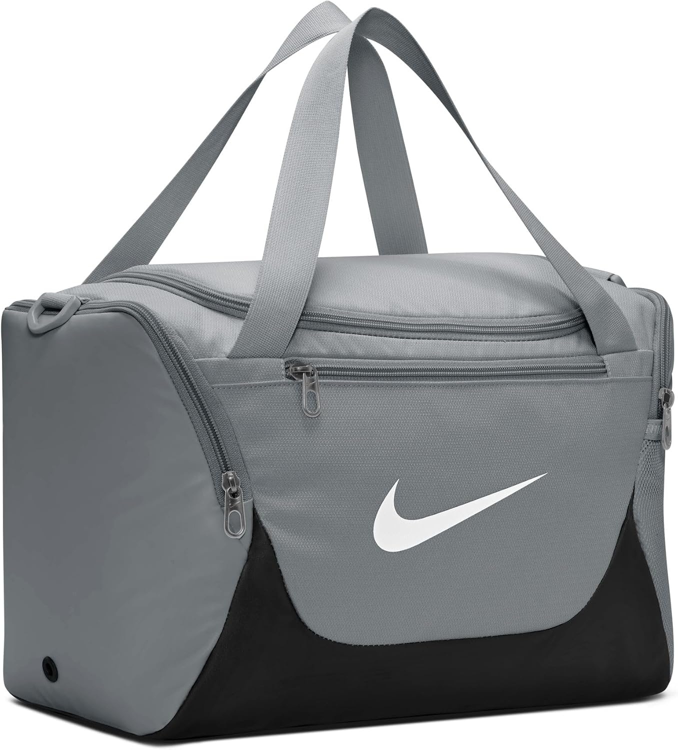 image:imageNike Unisex Adult Gameday Brasilia X Training Duffel Bag 24L 40L 60L or 95L Mens and WomensSmoke GreyBlackWhite