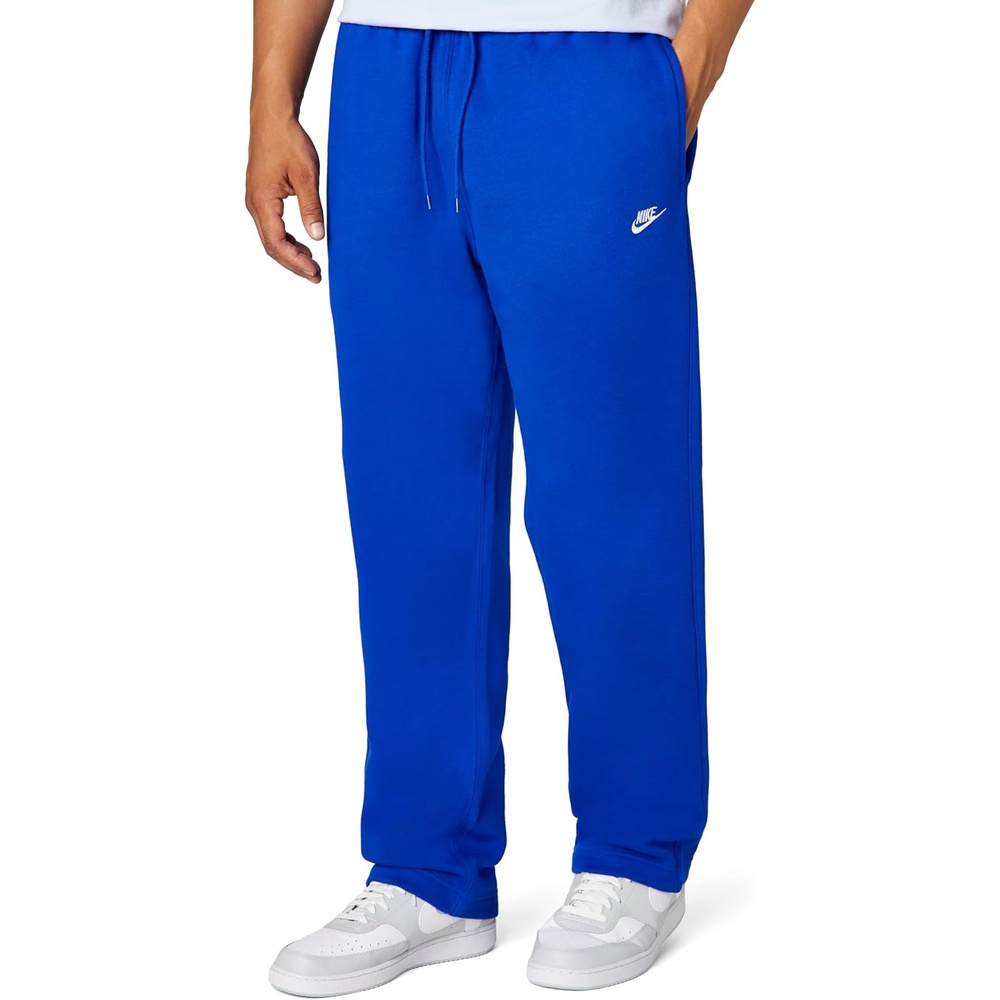 image:imageNike Mens Club Open Hem Brushed Fleece PantsOld RoyalOld RoyalWhite