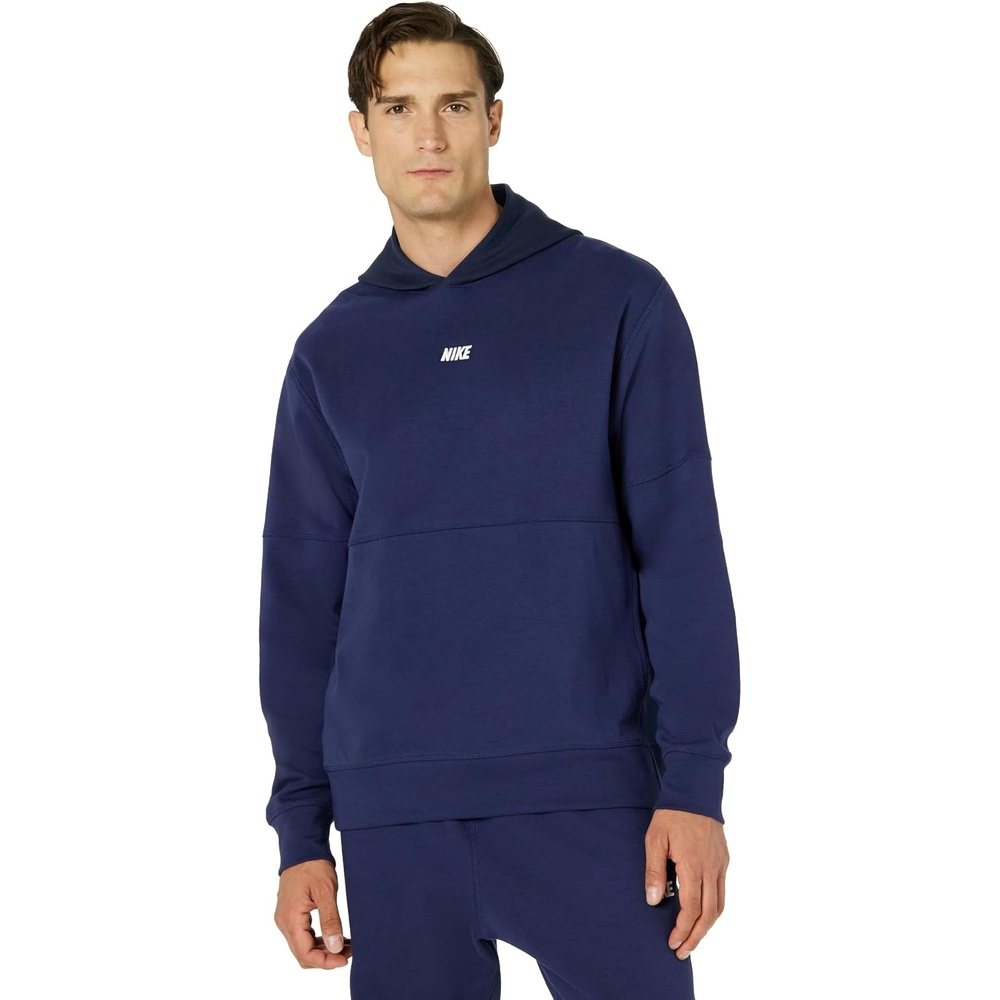 image:imageNike Mens Sportswear Club Varsity HoodieObsidianDark ObsidianWhite