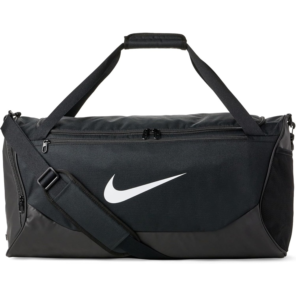 image:imageNike Unisex Adult Gameday Brasilia X Training Duffel Bag 24L 40L 60L or 95L  Mens and WomensBlackBlackWhite