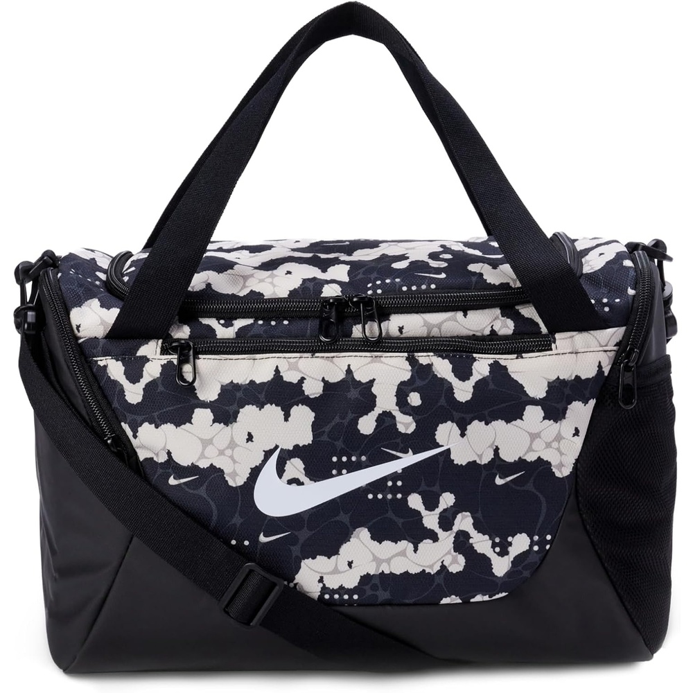 image:imageNike Unisex Adult Gameday Brasilia X Training Duffel Bag 24L 40L 60L or 95L  Mens and WomensChalkBlackWhite
