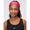 Nike Dri-Fit Head Tie 2.0 Headbands, White/Black, One Size(Vivid Pink/White)