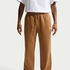 Nike Men’s Club Open Hem Brushed Fleece Pants(Ale Brown/Ale Brown/White)
