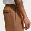 Nike Men’s Club Open Hem Brushed Fleece Pants(Ale Brown/Ale Brown/White)