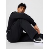 Nike Men’s Club Open Hem Brushed Fleece Pants(Black/Black/White)