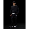 Nike Men’s Club Open Hem Brushed Fleece Pants(Black/Black/White)