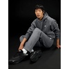 Nike Men’s Club Open Hem Brushed Fleece Pants(Charcoal Heathr/Iron Grey/White)