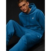 Nike Men’s Club Open Hem Brushed Fleece Pants(Court Blue/Court Blue/Light Khaki)
