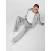 Nike Men’s Club Open Hem Brushed Fleece Pants(Dark Grey Heather/Light Smoke Grey/White)