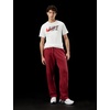 Nike Men’s Club Open Hem Brushed Fleece Pants(Team Crimson/Team Crimson/White)