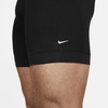 Nike Men’s Essential Cotton Stretch W/Fly Boxer Brief Underwear (3-Pack)(Black / Black/ Black)