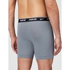 Nike Men’s Essential Cotton Stretch W/Fly Boxer Brief Underwear (3-Pack)(Obsidian/Cool Grey/University Red)