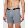 Nike Men’s Essential Cotton Stretch W/Fly Boxer Brief Underwear (3-Pack)(Obsidian/Cool Grey/University Red)
