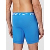 Nike Men’s Essential Micro Stretch Long Leg Boxer Brief Underwear (3-Pack)(Photo Blue/ Dark Grey/ Black)