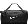 Nike Unisex Adult Gameday Brasilia X Training Duffel Bag (24L, 40L, 60L, or 95L) | Mens and Womens(Black/Black/White)