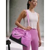 Nike Unisex Adult Gameday Brasilia X Training Duffel Bag (24L, 40L, 60L, or 95L) | Mens and Womens(Light Magenta/Black/Black)
