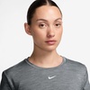 Nike Women’s Nike One Classic Dri-fit Twist Short-Sleeve Top(Smoke Grey/Heather/White)