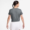 Nike Women’s Nike One Classic Dri-fit Twist Short-Sleeve Top(Smoke Grey/Heather/White)
