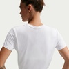 Nike Women’s Nike One Classic Dri-fit Twist Short-Sleeve Top(White/Black)