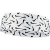 Nike Dri-Fit Head Tie 2.0 Headbands, White/Black, One Size(White/Black)