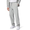 Nike Men’s Club Open Hem Brushed Fleece Pants(Dark Grey Heather/Light Smoke Grey/White)
