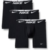 Nike Men’s Essential Micro Stretch Long Leg Boxer Brief Underwear (3-Pack)(Black / Black/ Black)
