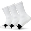 Nike Unisex Adult Everyday Crew Basketball Socks (3 Pair) | Mens and Womens(White/Black)
