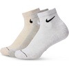 Nike Unisex Adult Everyday Elevated Ankle Socks (3-Pack) | Mens and Womens(Birch Heather/Oatmeal Heather/Grey Heather)