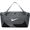 Nike Unisex Adult Gameday Brasilia X Training Duffel Bag (24L, 40L, 60L, or 95L) | Mens and Womens(Smoke Grey/Black/White)