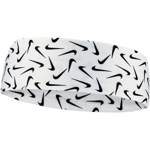 Nike Dri-Fit Head Tie 2.0 Headbands, White/Black, One Size(White/Black)
