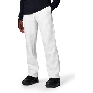 Nike Men’s Club Open Hem Brushed Fleece Pants(Birch Heather/White/White)
