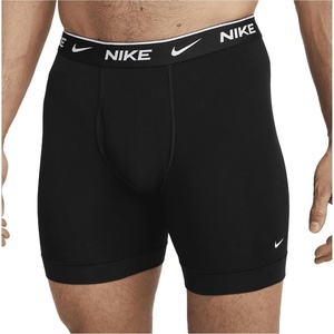 Nike Men’s Essential Cotton Stretch W/Fly Boxer Brief Underwear (3-Pack)(Black / Black/ Black)