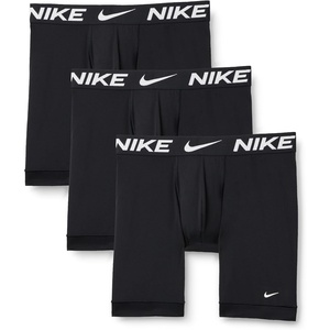 Nike Men’s Essential Micro Stretch Long Leg Boxer Brief Underwear (3-Pack)(Black)