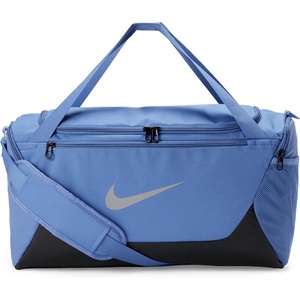 Nike Unisex Adult Gameday Brasilia X Training Duffel Bag (24L, 40L, 60L, or 95L) | Mens and Womens(Indigo Storm/Black/Reflect Silver)