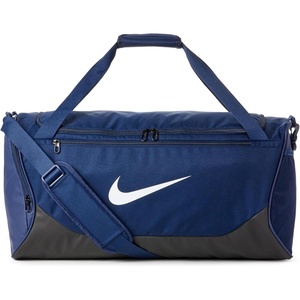 Nike Unisex Adult Gameday Brasilia X Training Duffel Bag (24L, 40L, 60L, or 95L) | Mens and Womens(Midnight Navy/Black/White)