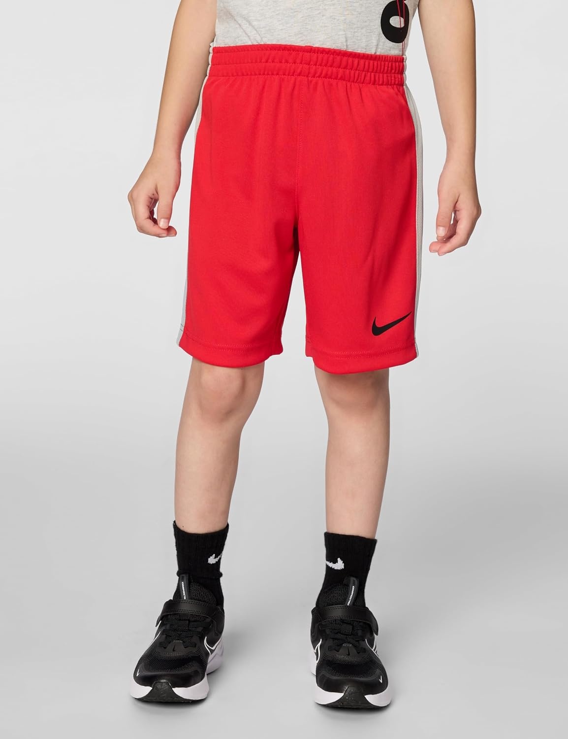 image:imageNike Baby Just Do It TShirt and Mesh Shorts 2Piece Outfit SetBirch HeatherUniversity Red