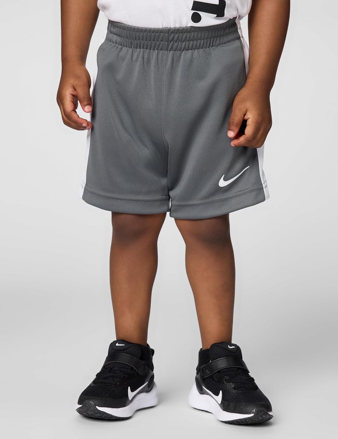 image:imageNike Baby Just Do It TShirt and Mesh Shorts 2Piece Outfit SetWhiteIron Grey