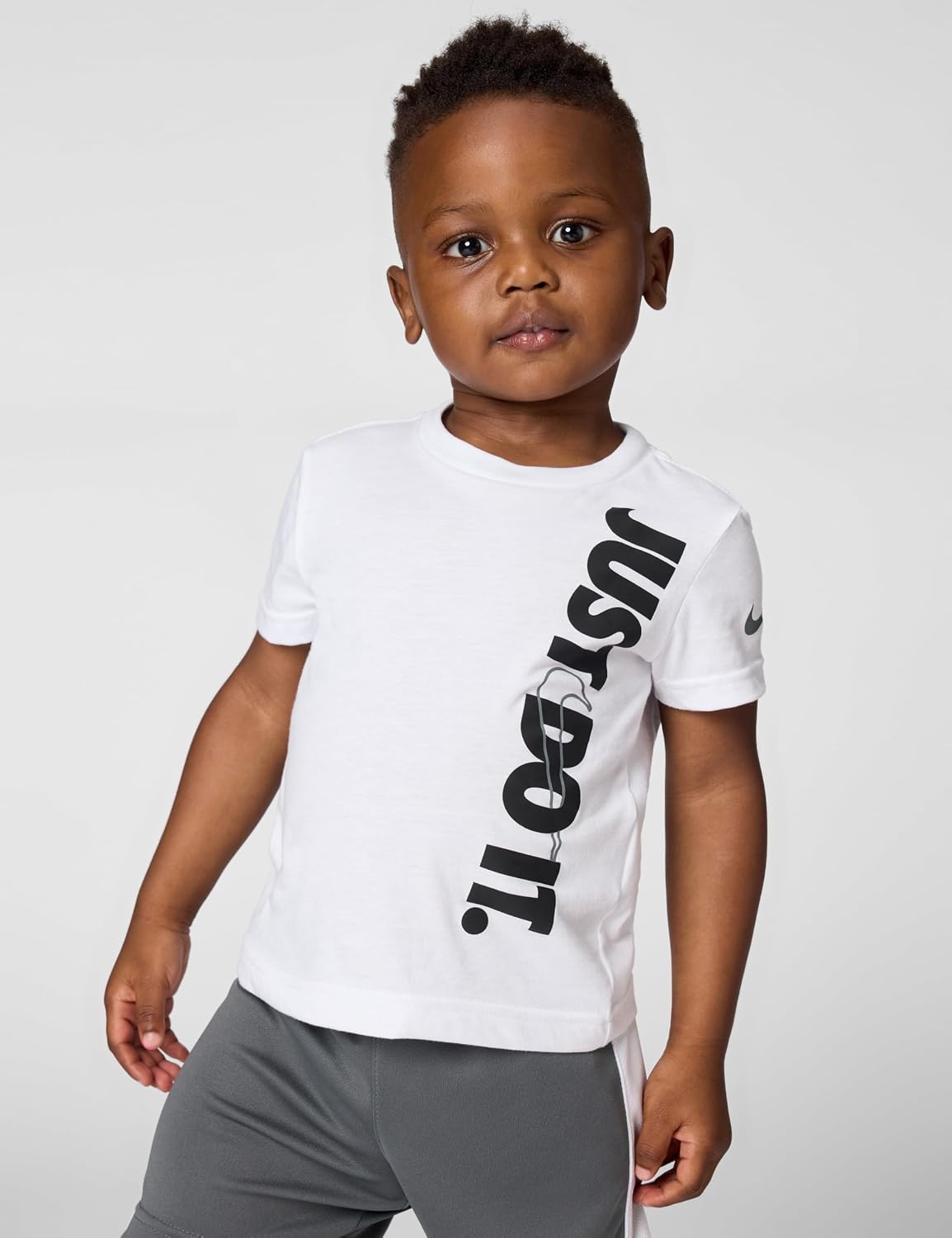 image:imageNike Baby Just Do It TShirt and Mesh Shorts 2Piece Outfit SetWhiteIron Grey