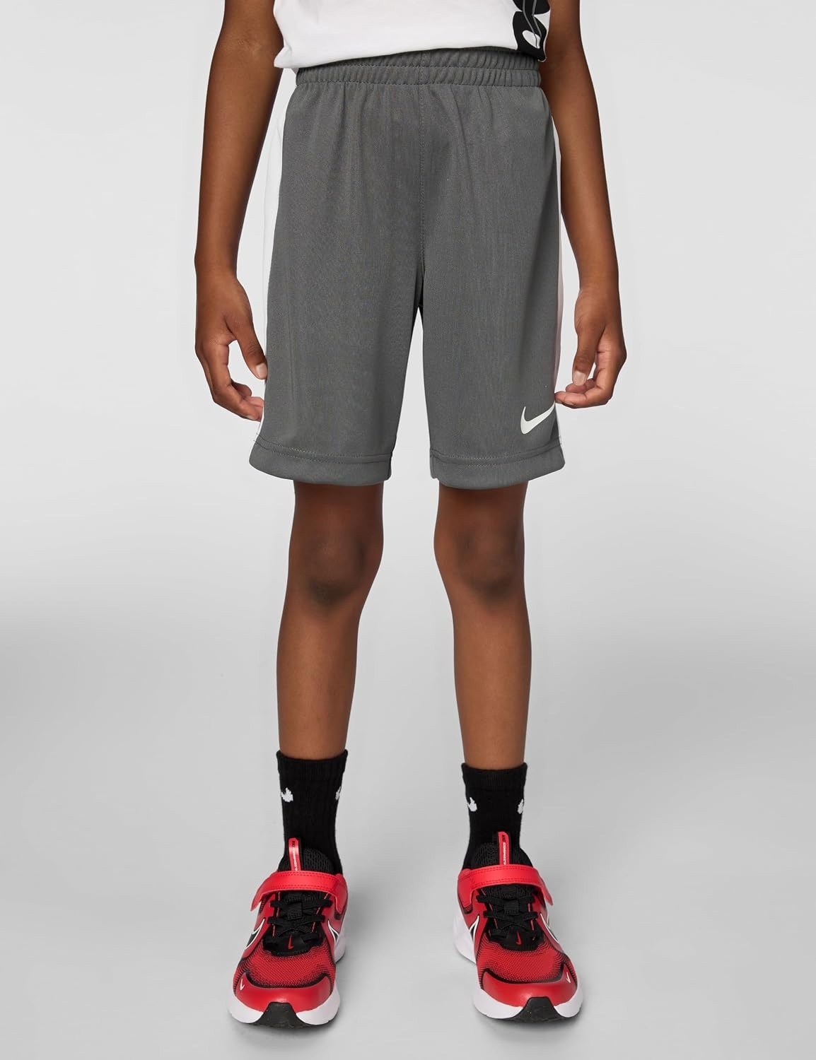 image:imageNike Baby Just Do It TShirt and Mesh Shorts 2Piece Outfit SetWhiteIron Grey